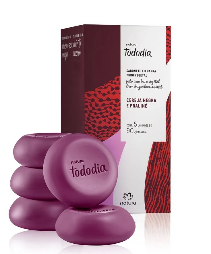 Tododia Jabón 5 Uds Cereza Negra y Praline — Cuidado corporal